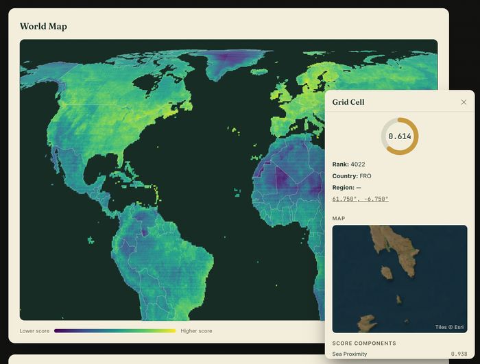 World Livable Atlas Map